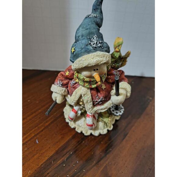 Skiing Snowman Figure Don Mechanic Winter Holidays Decor Vintage 2002 - Picture 8 of 9